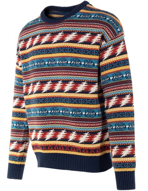 Schott NYC x Grateful Dead Cotton Fair Isle Sweater